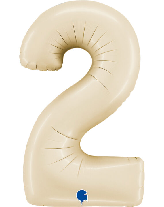 balon-number-2-satin-cream-26inc