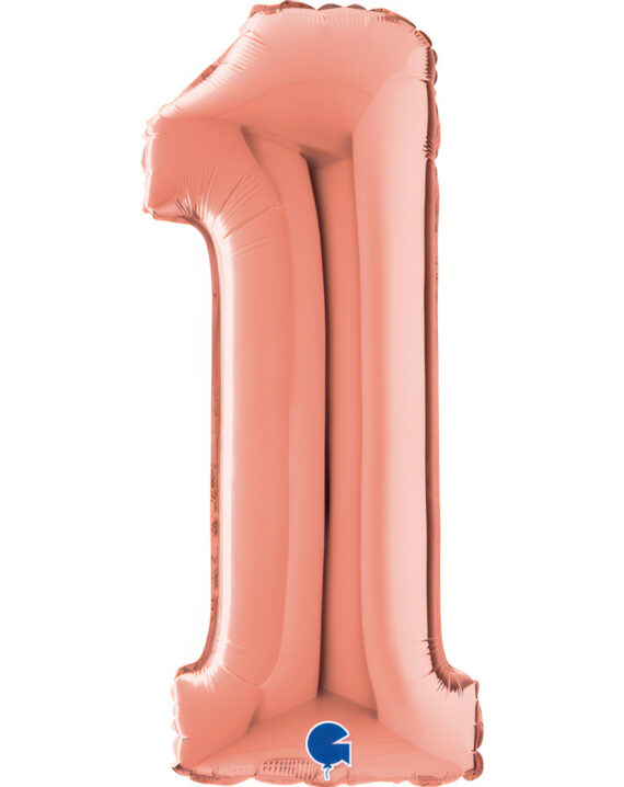 ballon-numer-1-rozowe-zloto