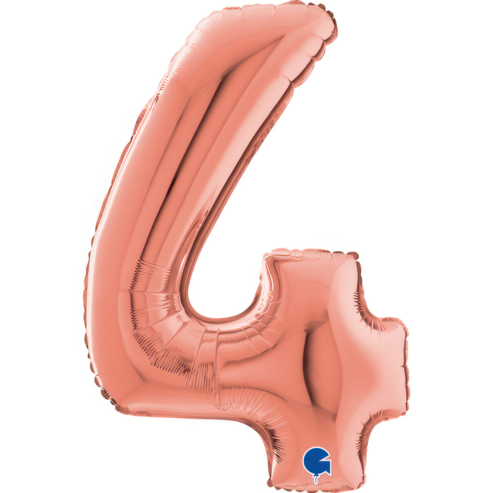 ballon-numer-4-rozowe-zloto