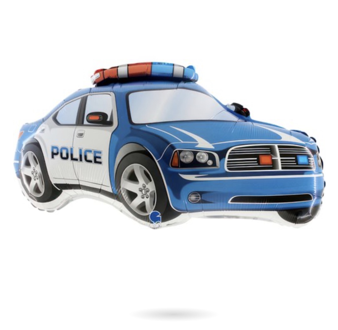 balon Police Car Blue