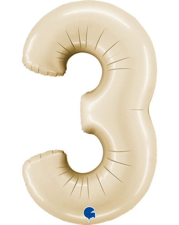 balon-number-3-satin-cream-26inc