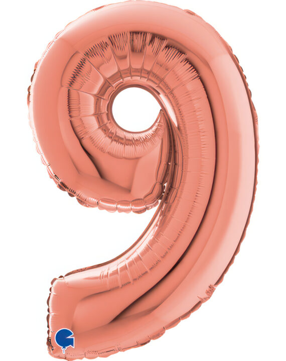 balon-number-9-rozowe-zloto