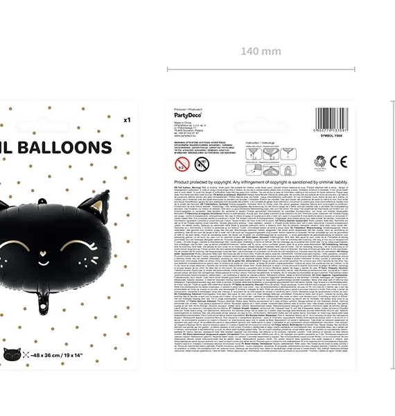balon-kotek-czarny