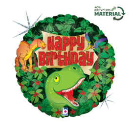 Balon Happy Birthday Dinozaur