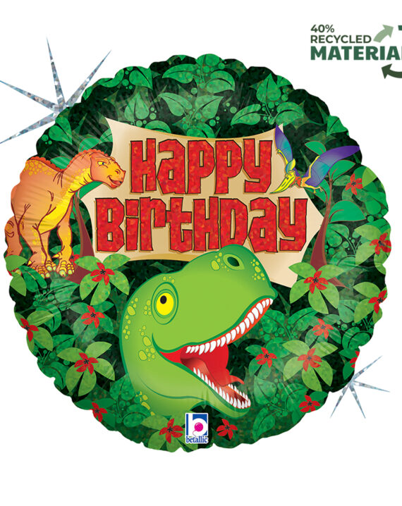 Balon Happy Birthday Dinozaur