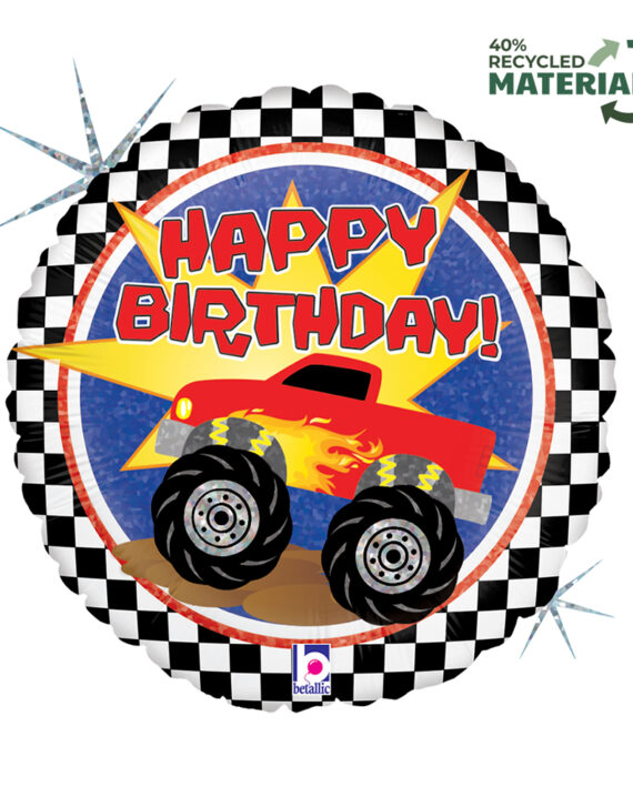 Balon Happy Birthday Monster Truck